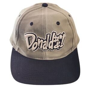 Mickey Inc Disney Donald Duck‎ Snapback Hat Men's Adjustable Olive Black